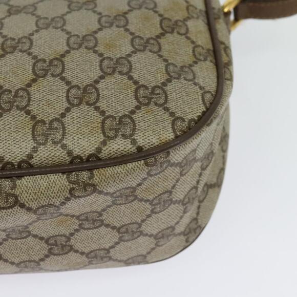 GUCCI GG Supreme Web Sherry Line Bag Pvc Brown Gold 89 02 032 - Picture 13 of 16